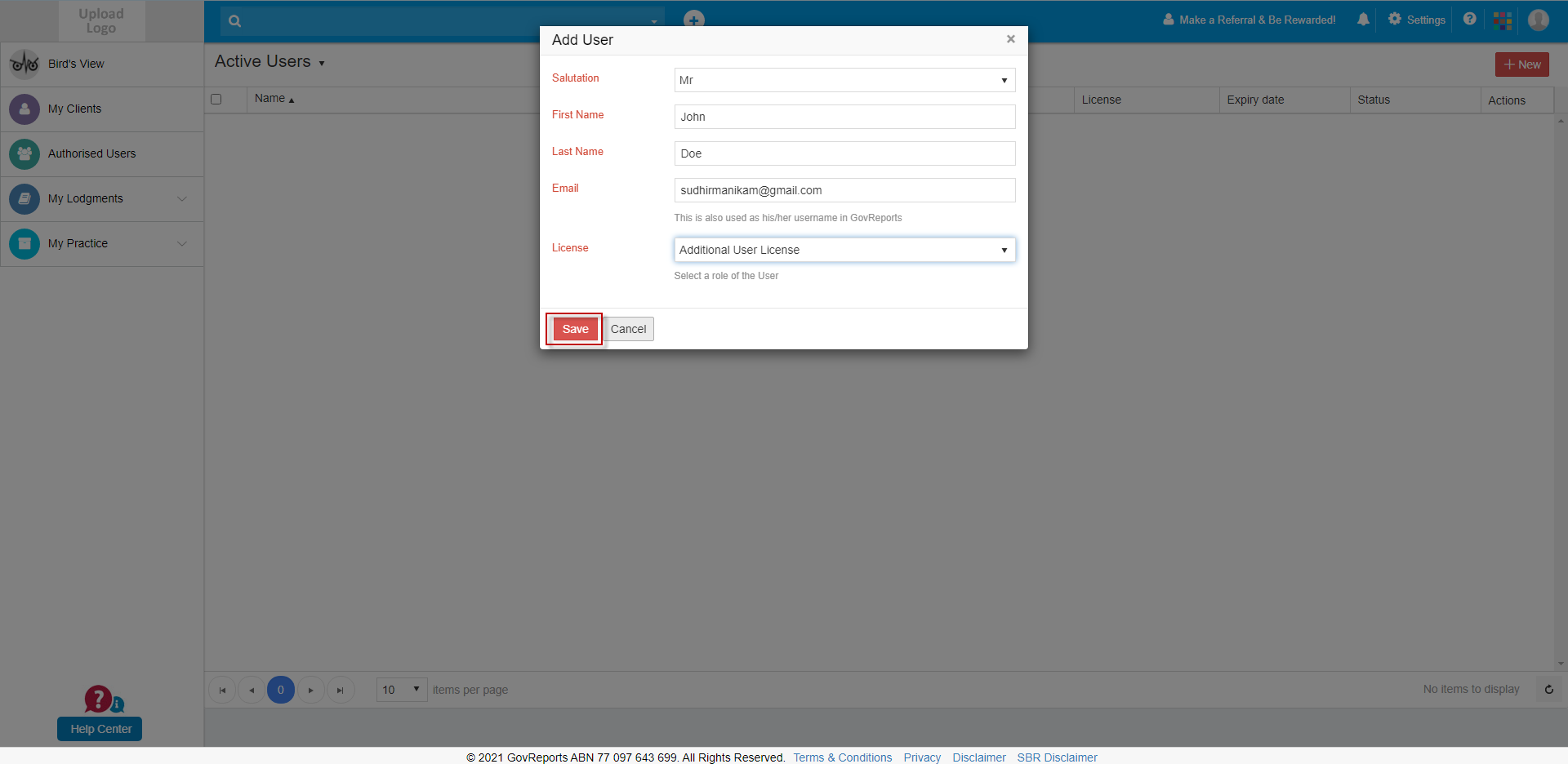 GovReports Help